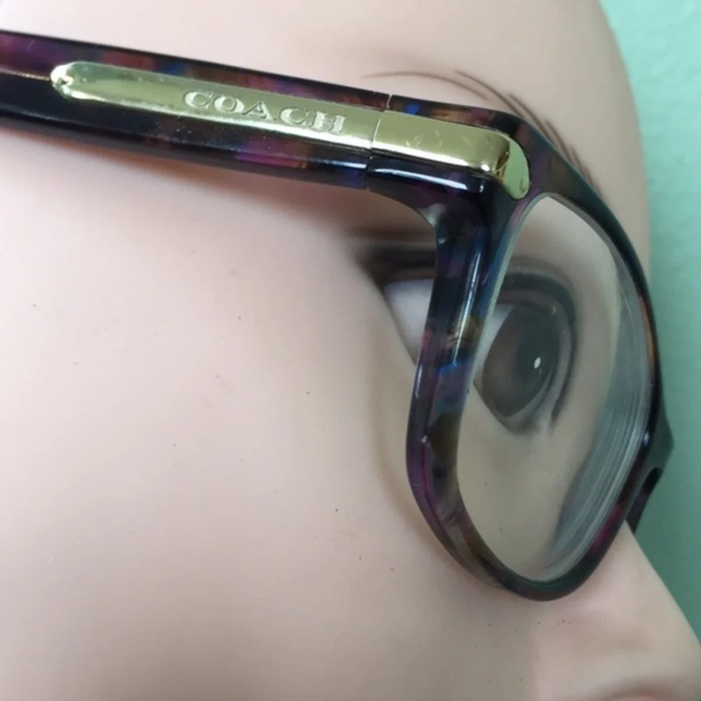 Coach Confetti Purple RX Glasses